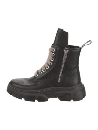 Rick Owens x Dr. Martens Leather Combat Boots