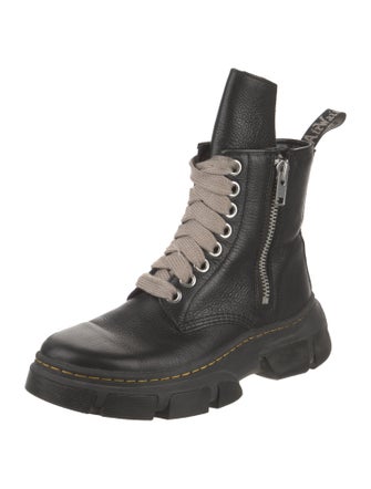 Rick Owens x Dr. Martens Leather Combat Boots