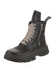 Rick Owens x Dr. Martens Leather Combat Boots