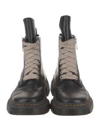 Rick Owens x Dr. Martens Leather Combat Boots