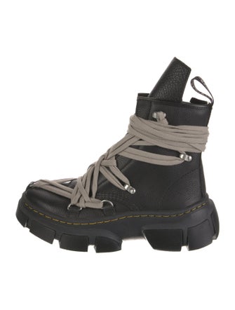 Rick Owens x Dr. Martens Leather Hiking Boots