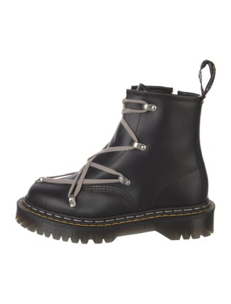Rick Owens x Dr. Martens Leather Combat Boots