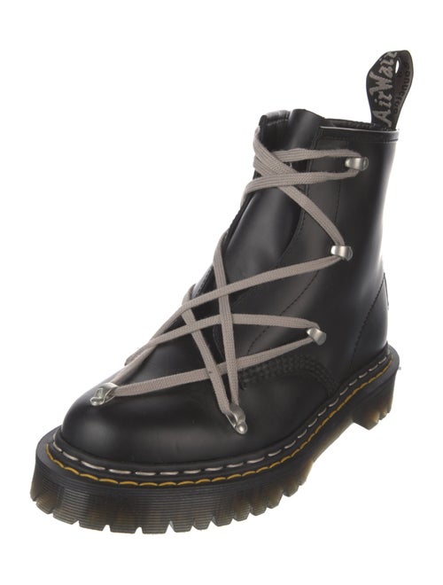 Rick Owens x Dr. Martens Leather Combat Boots
