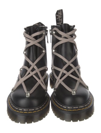 Rick Owens x Dr. Martens Leather Combat Boots