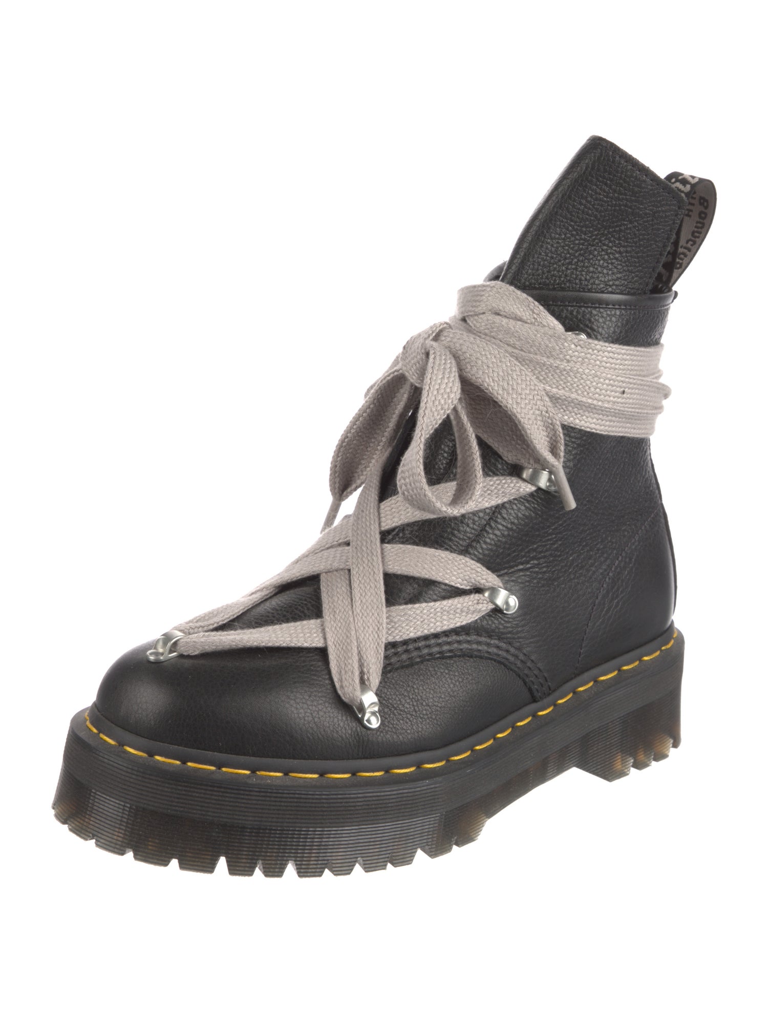 Rick Owens x Dr. Martens Leather Lace-Up Boots