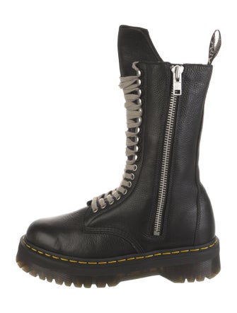 Rick Owens x Dr. Martens Leather Combat Boots