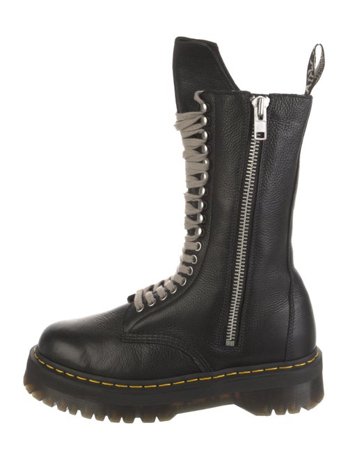 Rick Owens x Dr. Martens Leather Combat Boots