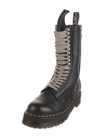 Rick Owens x Dr. Martens Leather Combat Boots