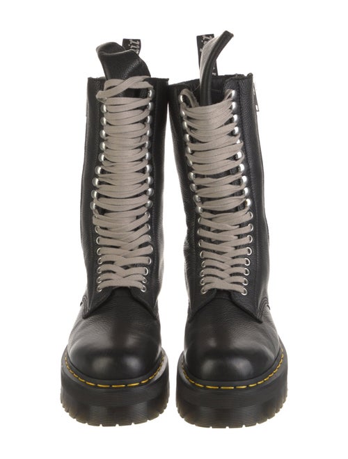 Rick Owens x Dr. Martens Leather Combat Boots