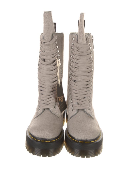 Rick Owens x Dr. Martens Ponyhair Combat Boots