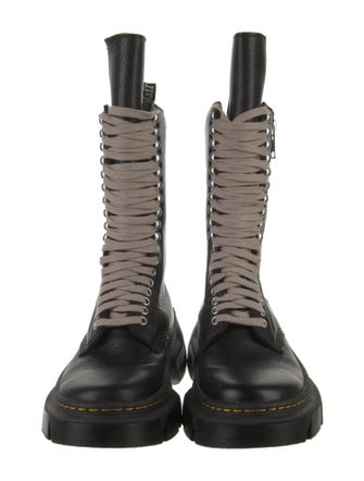 Rick Owens x Dr. Martens Leather Combat Boots