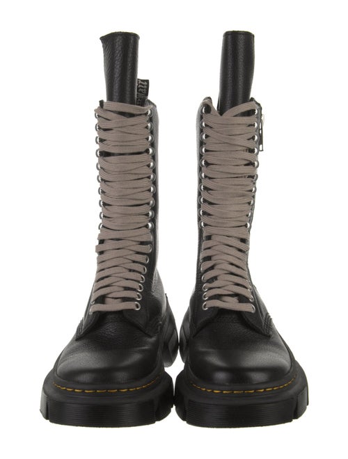 Rick Owens x Dr. Martens Leather Combat Boots