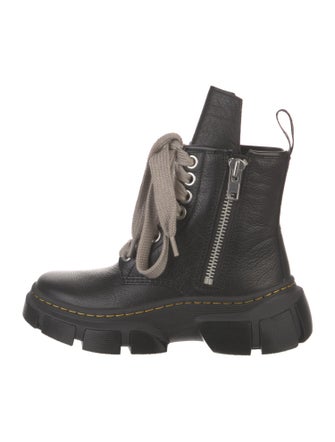 Rick Owens x Dr. Martens Leather Combat Boots