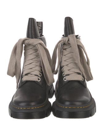 Rick Owens x Dr. Martens Leather Combat Boots