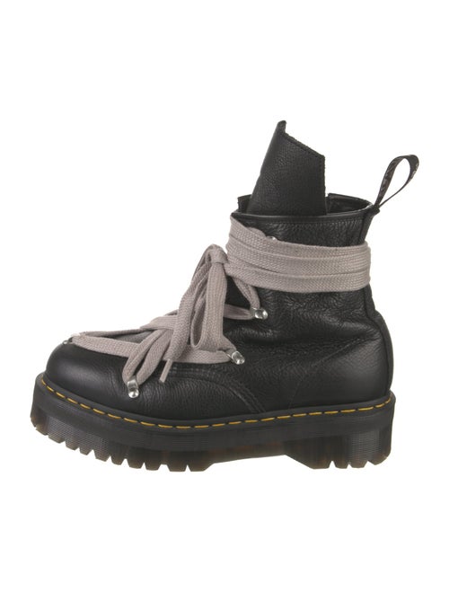 Rick Owens x Dr. Martens Leather Combat Boots