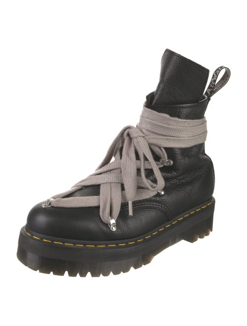 Rick Owens x Dr. Martens Leather Combat Boots