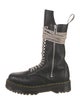 Rick Owens x Dr. Martens Leather Combat Boots