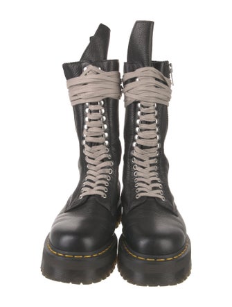 Rick Owens x Dr. Martens Leather Combat Boots