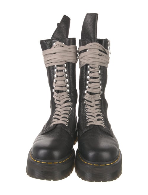 Rick Owens x Dr. Martens Leather Combat Boots
