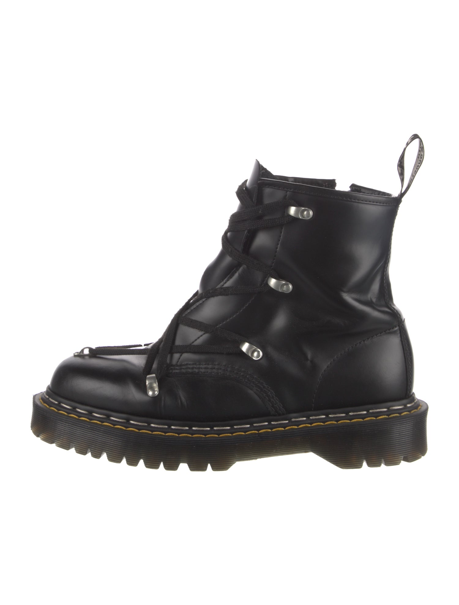 Rick Owens x Dr. Martens Leather Combat Boots