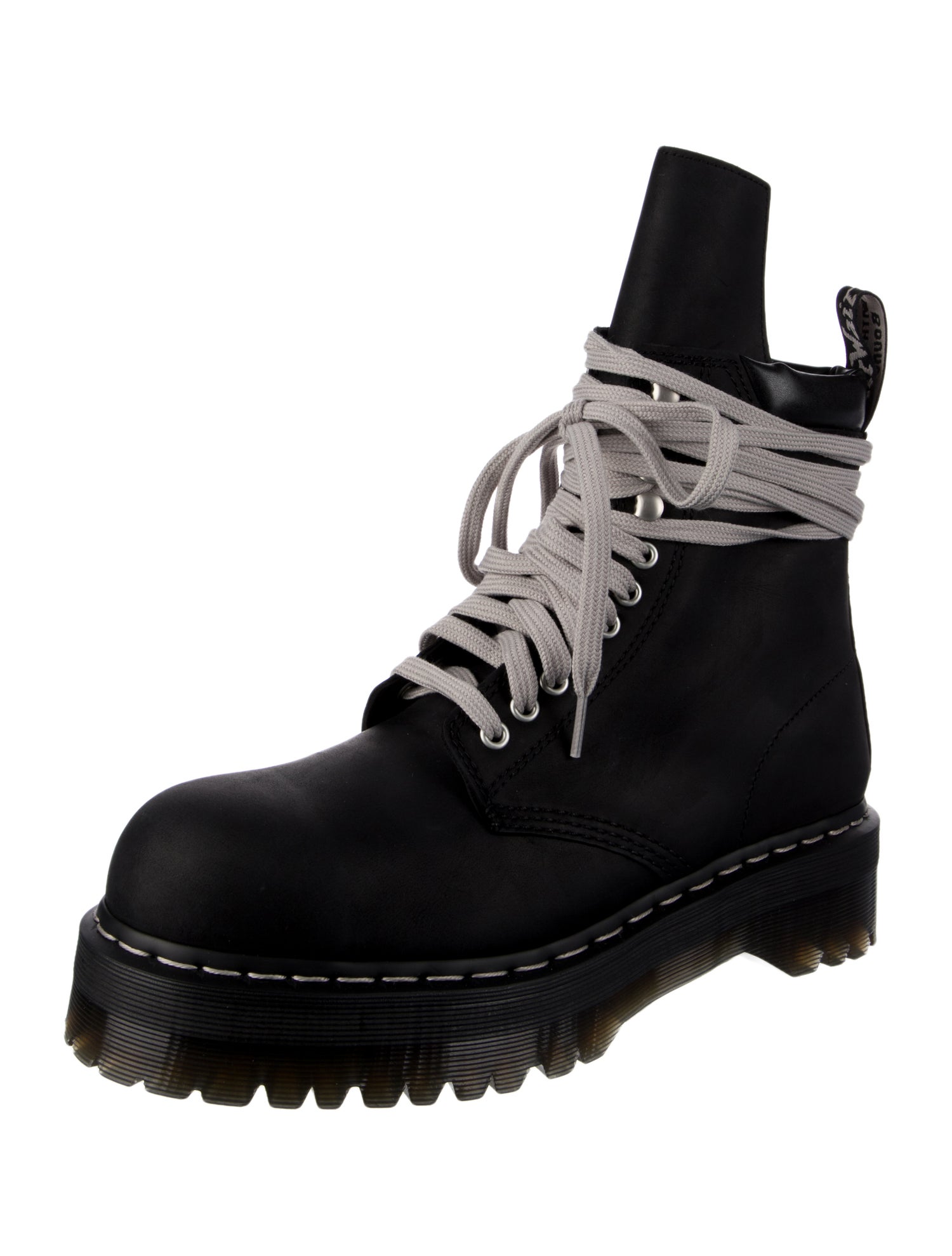 Rick Owens x Dr. Martens Leather Lace-Up Boots