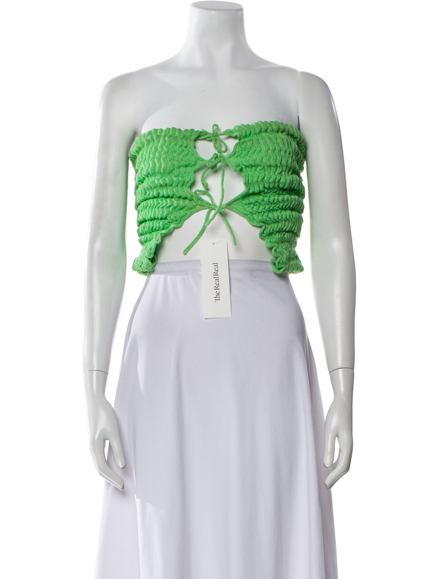 A. ROEGE HOVE Silk Printed Crop Top