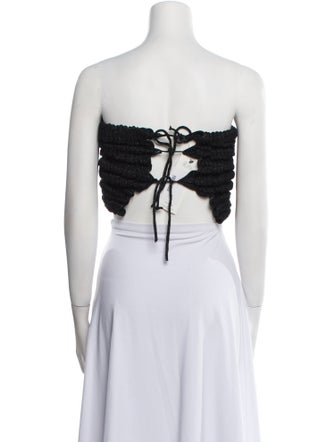 A. ROEGE HOVE Strapless Crop Top