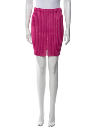 A. ROEGE HOVE Striped Mini Skirt