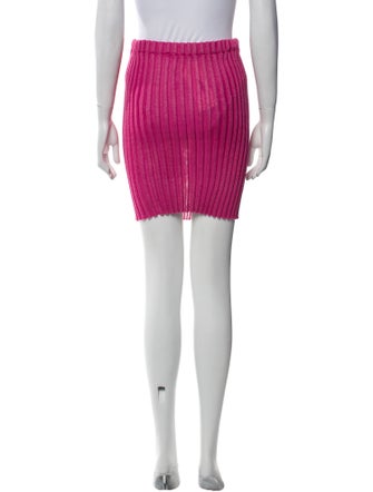 A. ROEGE HOVE Striped Mini Skirt