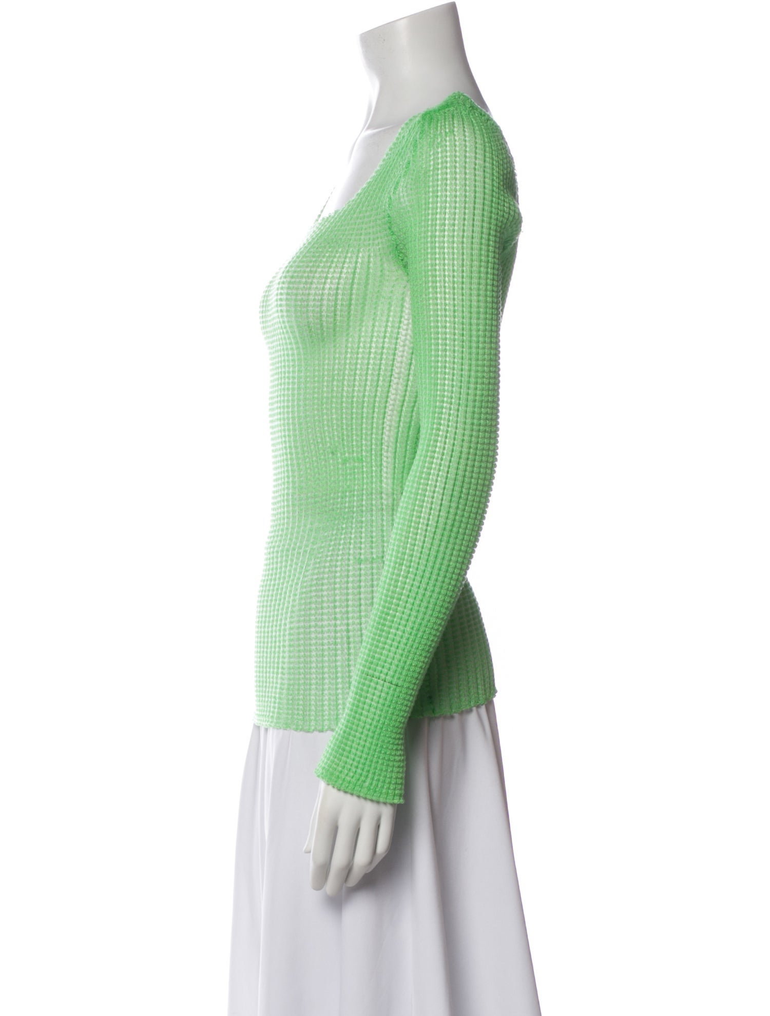 A. ROEGE HOVE Square Neckline Long Sleeve Top