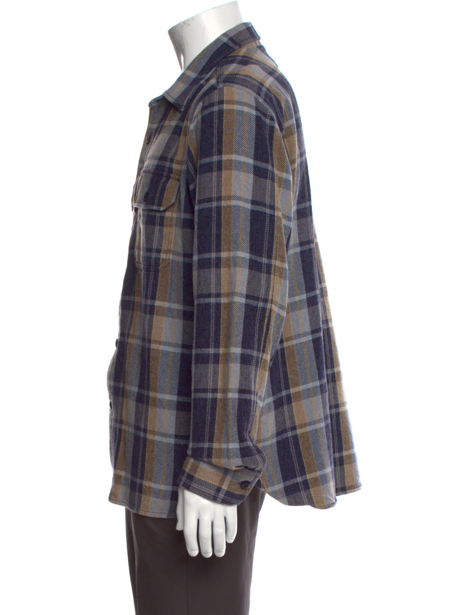 Rogue Territory Plaid Print Long Sleeve Shirt