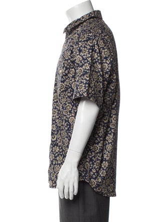 Rogue Territory Floral Print Short Sleeve Shirt