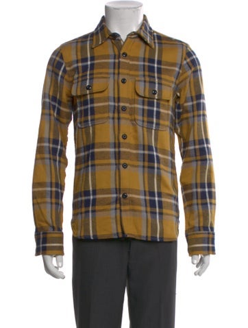 Pre-owned Rogue Territory Plaid Print Long Sleeve Shirt In Multi