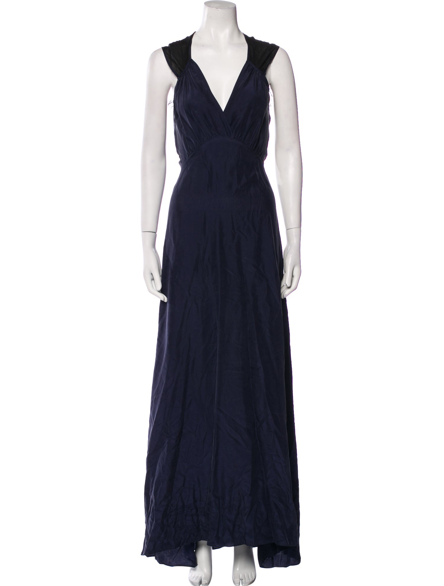 Rose Silk Long Dress