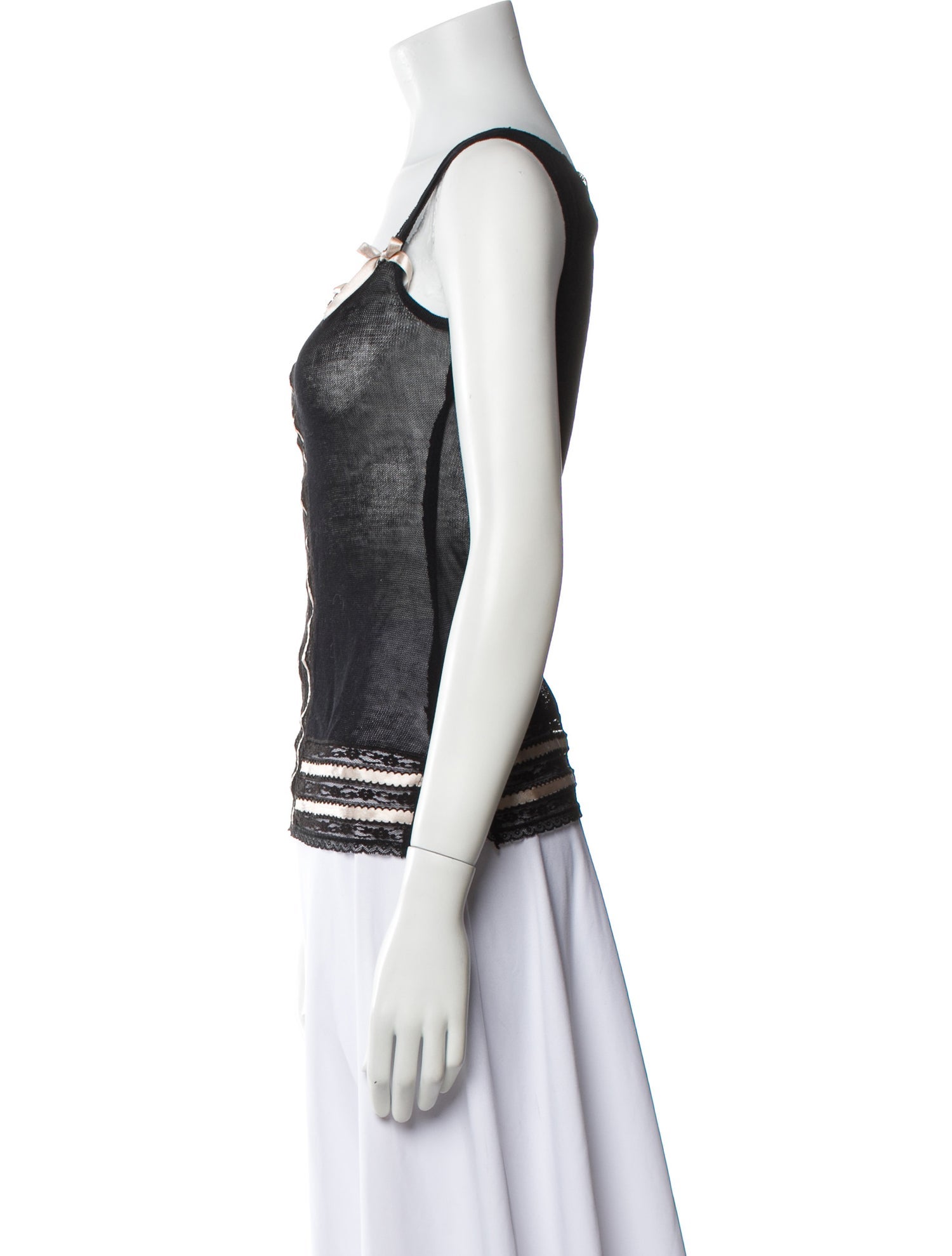 James Coviello X Anna Sui Square Neckline Sleeveless Top