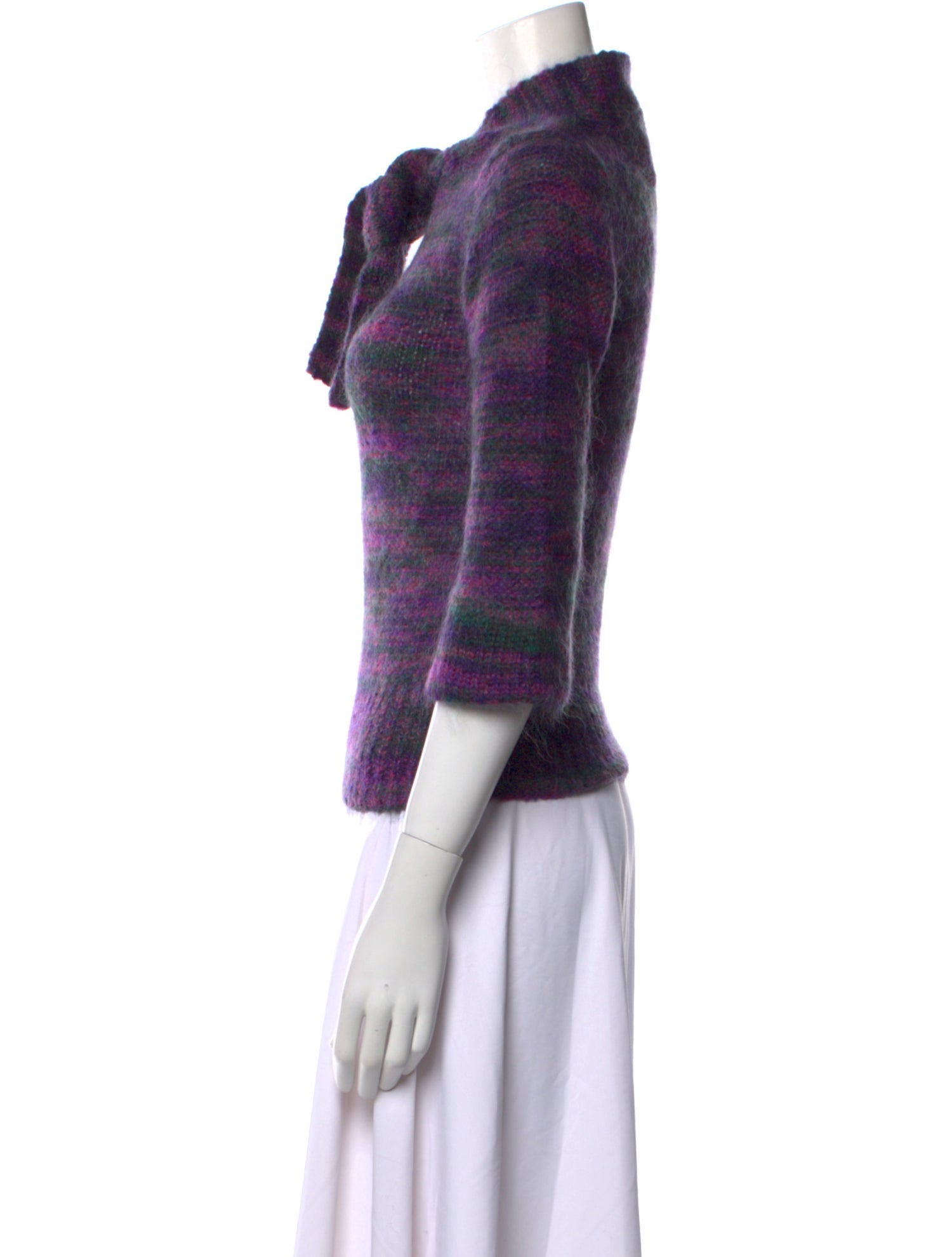 James Coviello X Anna Sui Merino Wool Printed Sweater w/ Tags