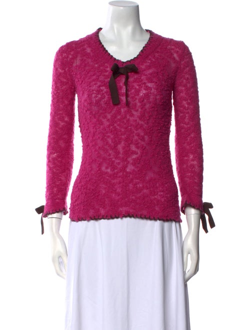 James Coviello X Anna Sui Scoop Neck Sweater