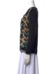 James Coviello X Anna Sui Printed V-Neck Sweater
