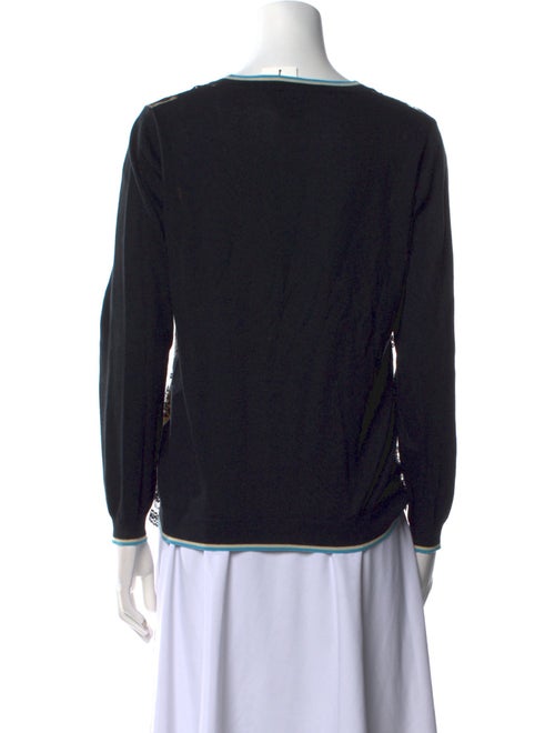 James Coviello X Anna Sui Printed V-Neck Sweater