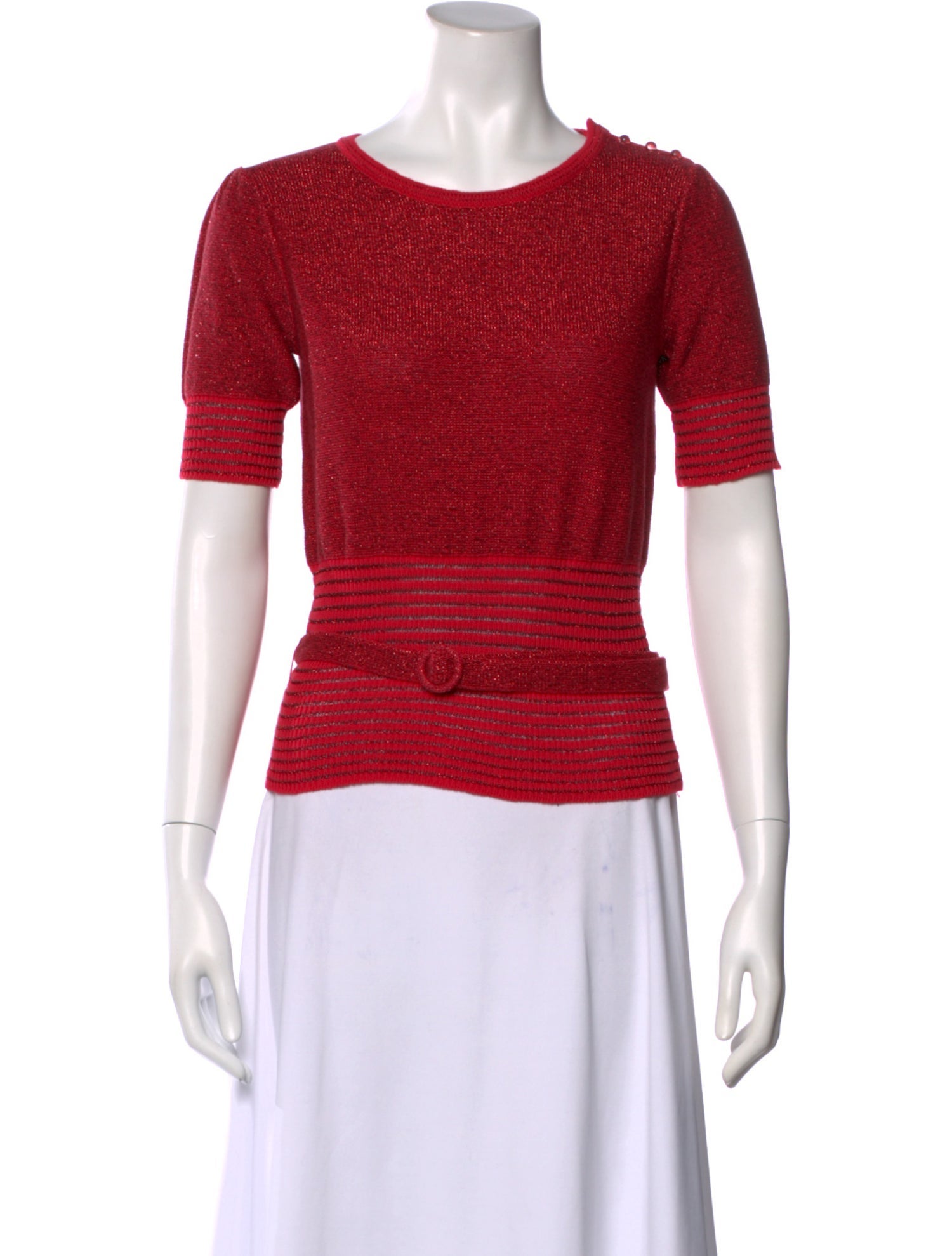 James Coviello X Anna Sui Striped Crew Neck Top w/ Tags