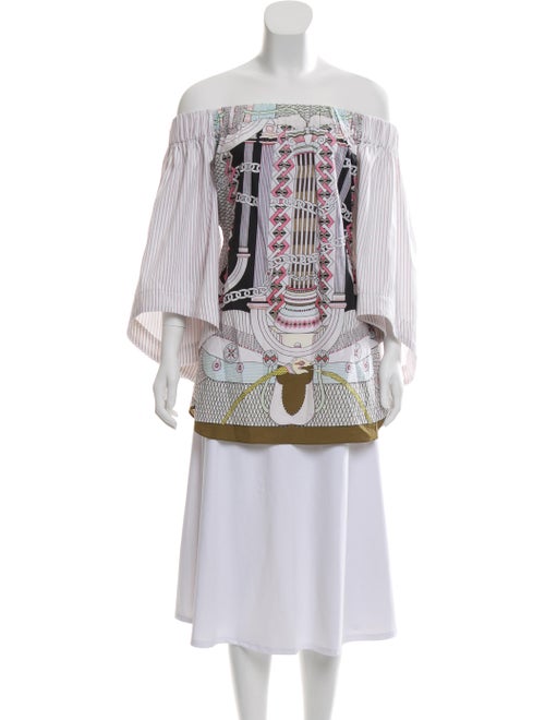 Romance Was Born Printed Off-The-Shoulder Tunic