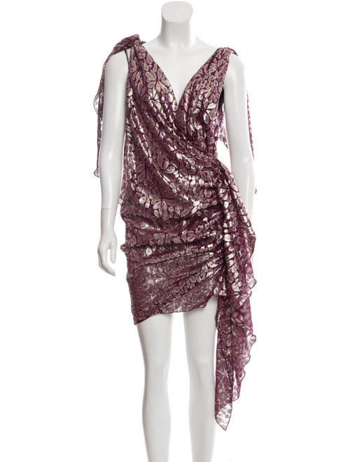 Romance Was Born Silk Mini Dress w/ Tags Purple