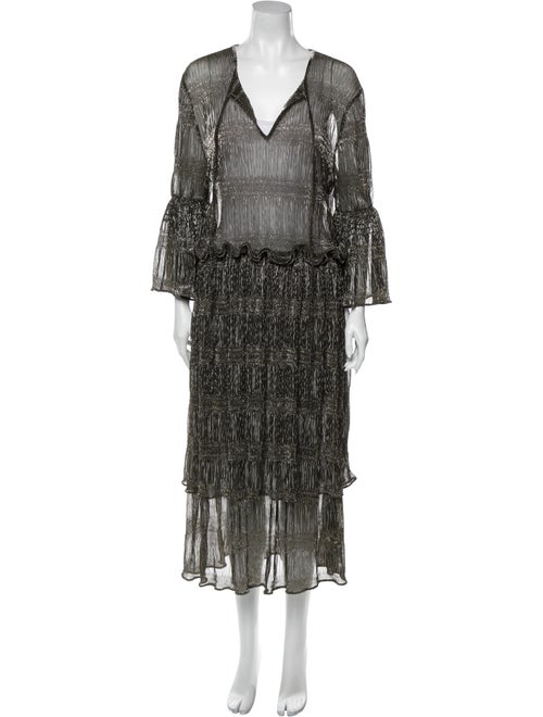 Romance Was Born V-Neck Midi Length Dress w/ Tags