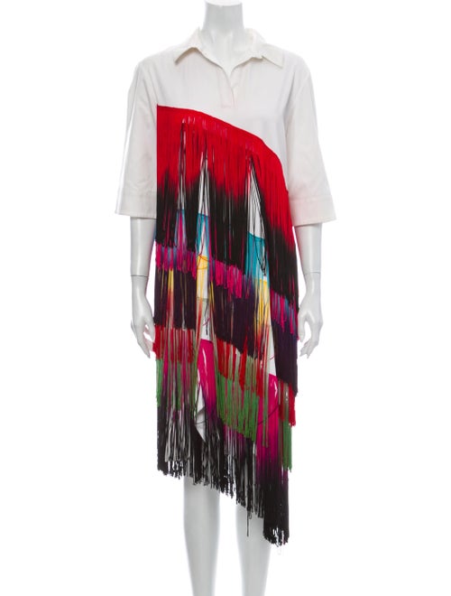 Romance Was Born Colorblock Pattern Knee-Length Dr