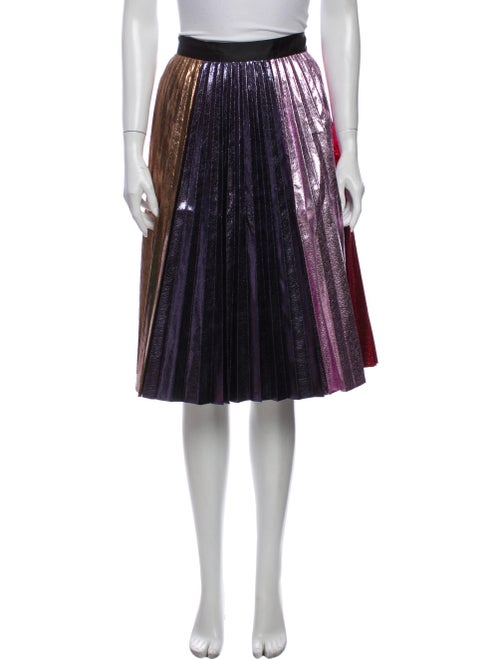 Romance Was Born Colorblock Pattern Knee-Length Sk