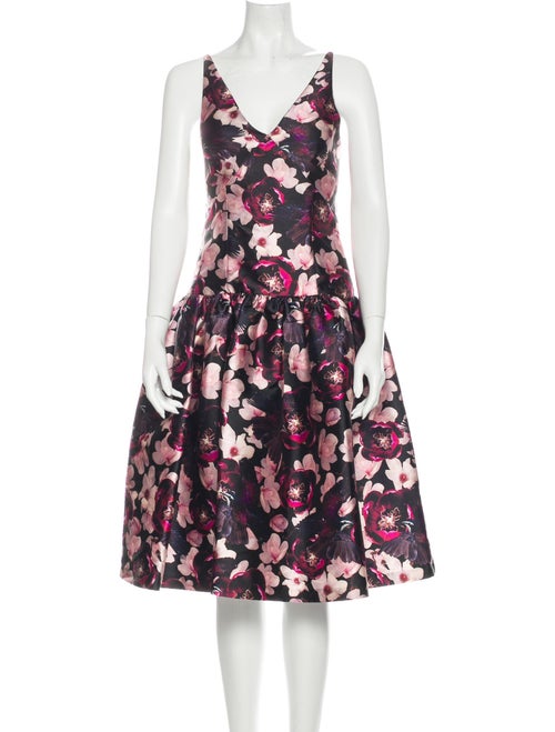 Romance Was Born Floral Print Midi Length Dress w/