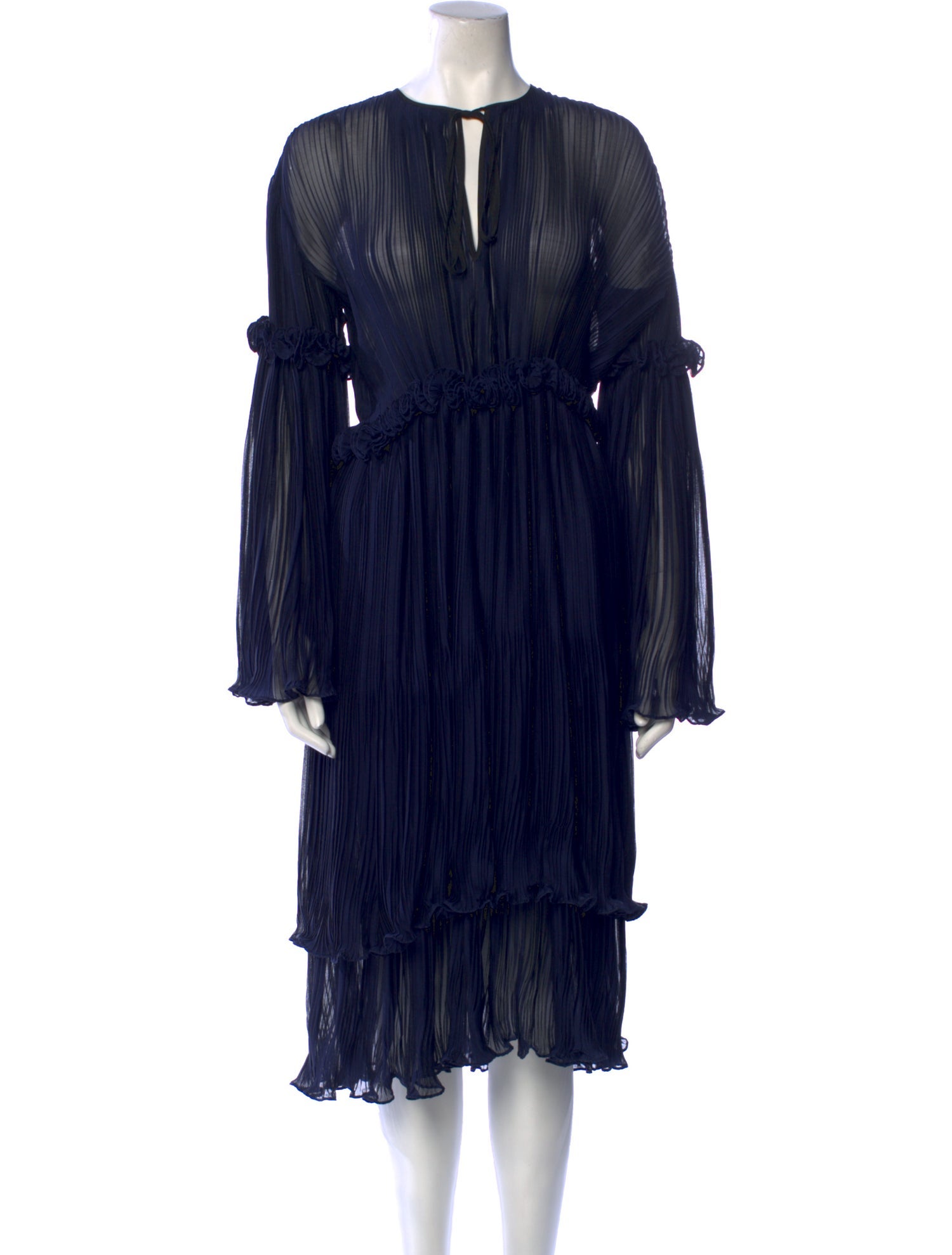 Romance Was Born Crew Neck Midi Length Dress