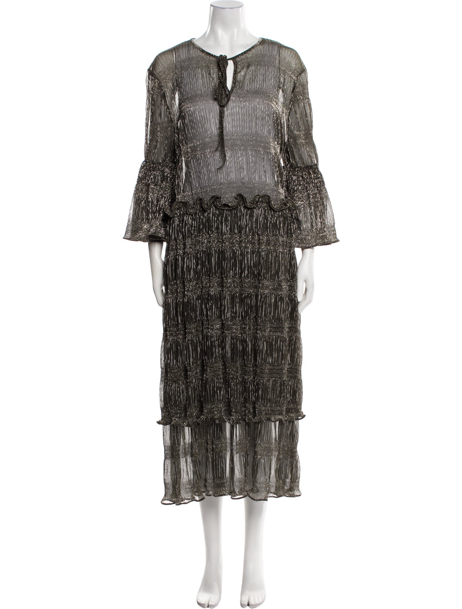 Romance Was Born Printed Midi Length Dress