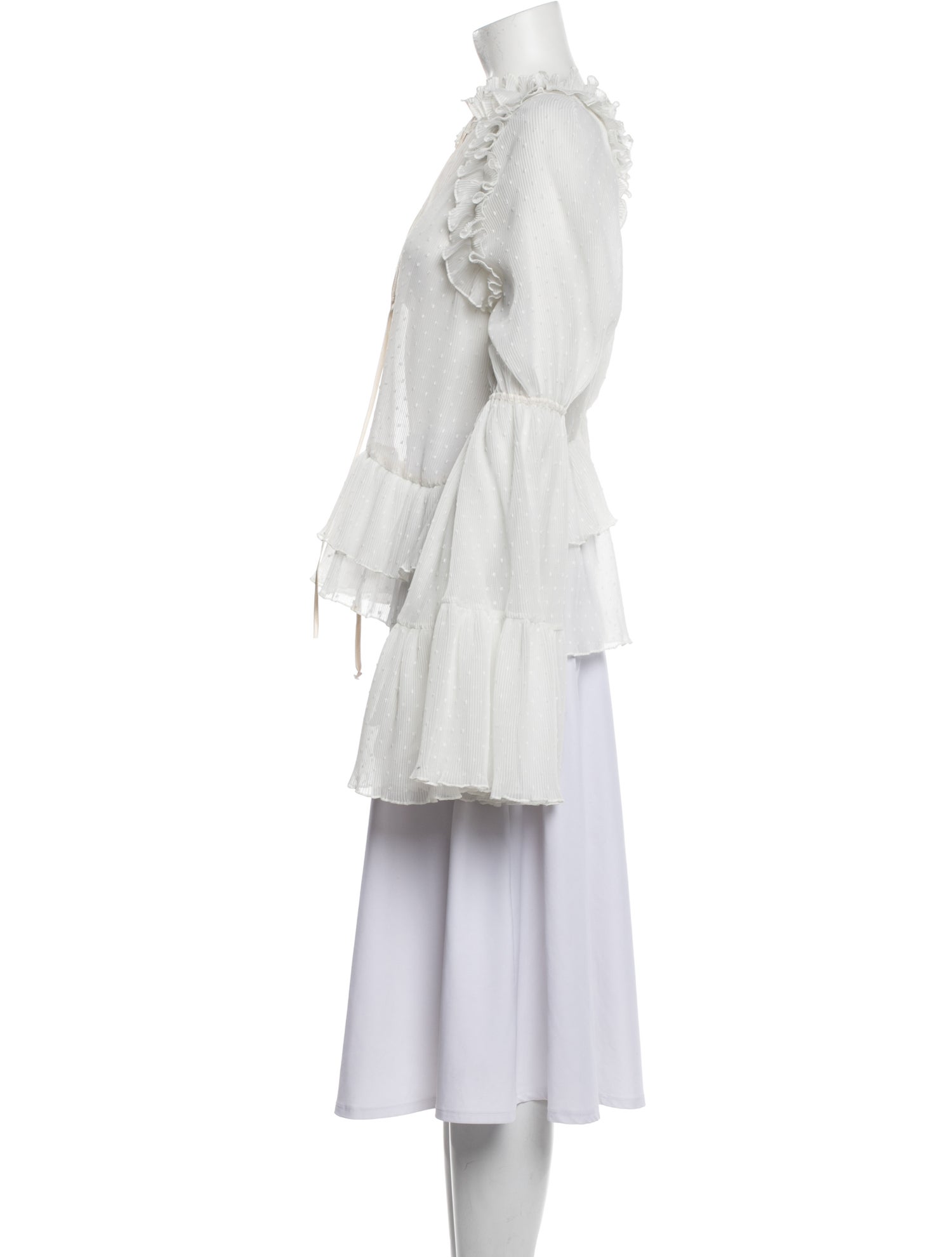 Romance Was Born V-Neck Long Sleeve Blouse