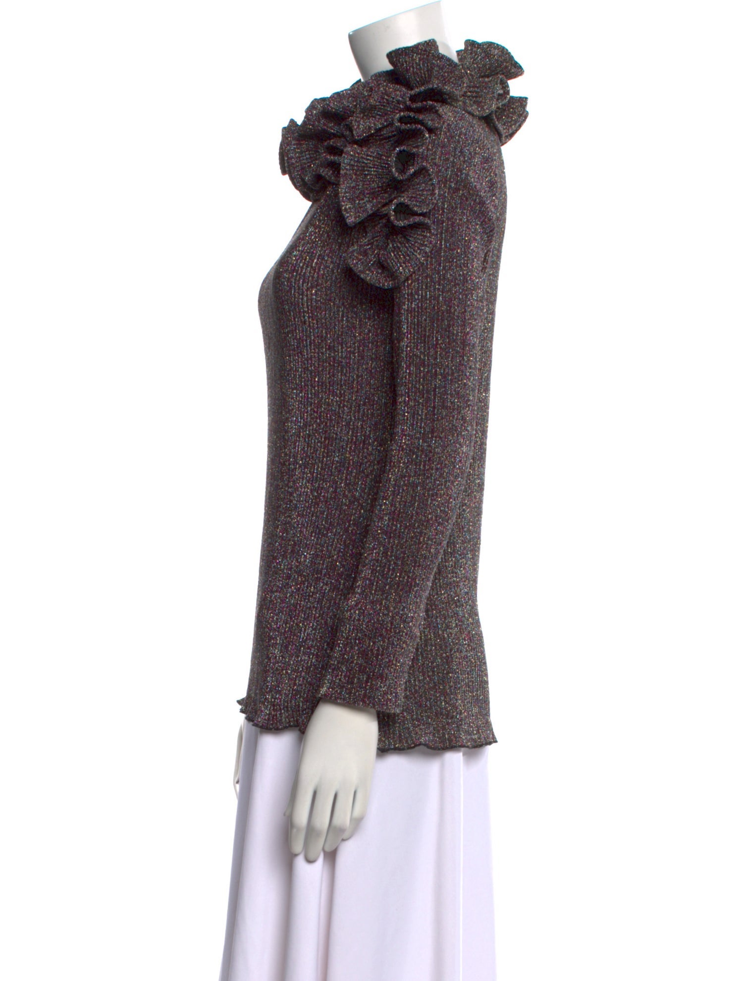 Romance Was Born Mock Neck Long Sleeve Sweatshirt